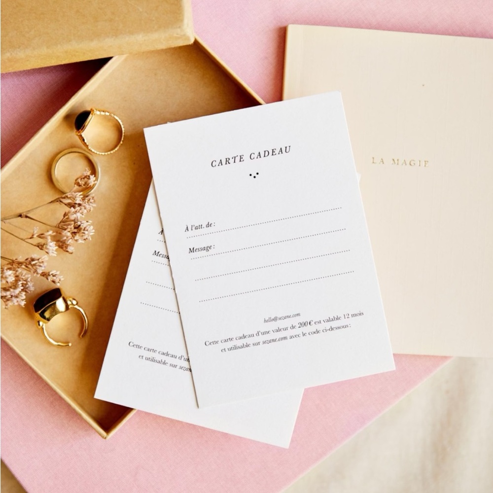Sezane card notebooks bundle of 3
